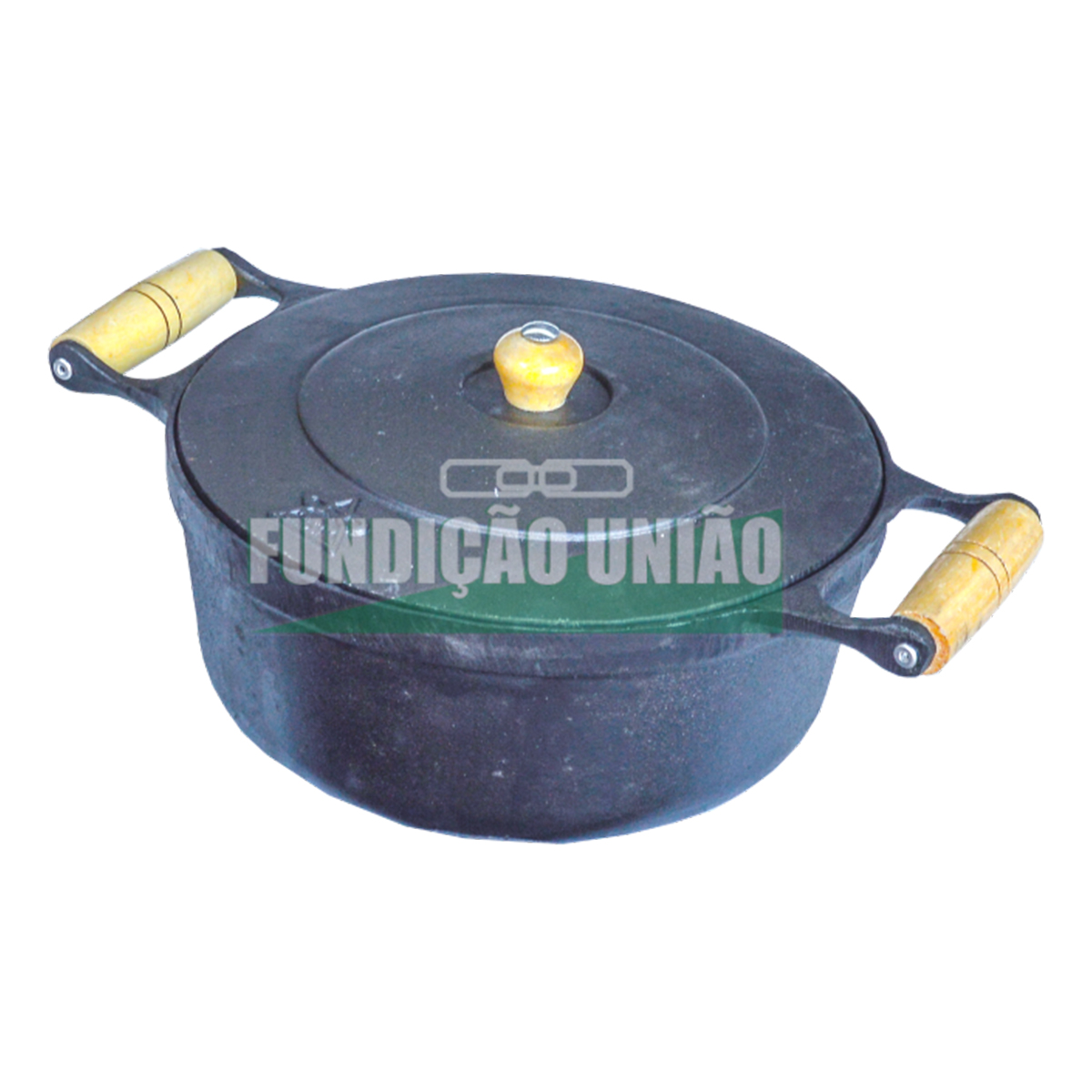 Caçarola Modelo Antigo com Tampa de Ferro